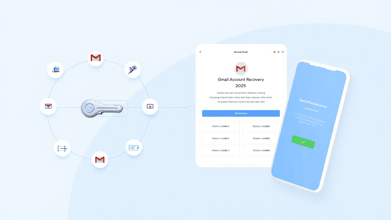 Gmail Account Security 2025 - Multi-layer Authentication Methods Header Image