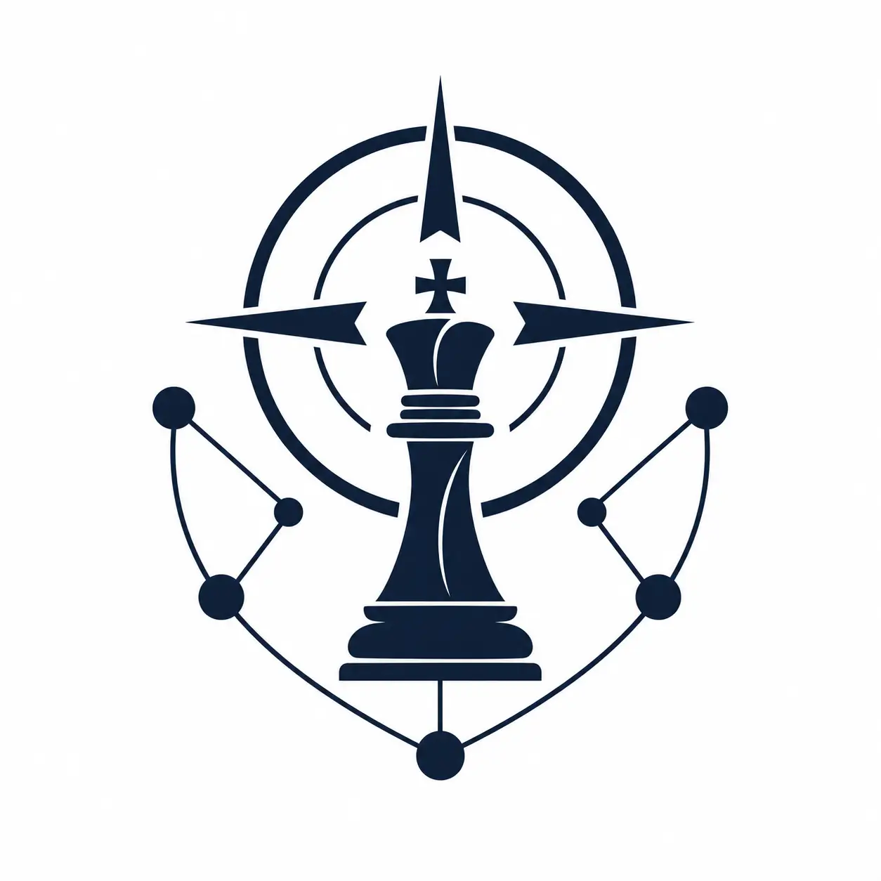 Strategische IT Fuehrung Icon abstrakt